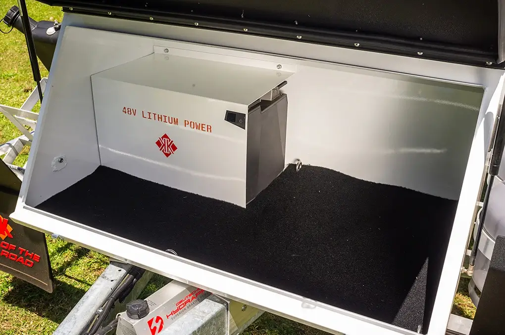 Karavan Exterior 48V Lithium Battery | Kimberley Kampers Australia