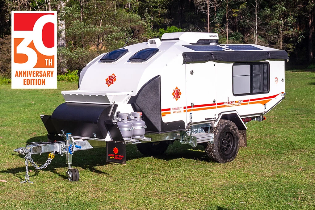 Caravan Exterior Travel Mode - 30th Anniversary Edition | Kimberley Kampers Australia