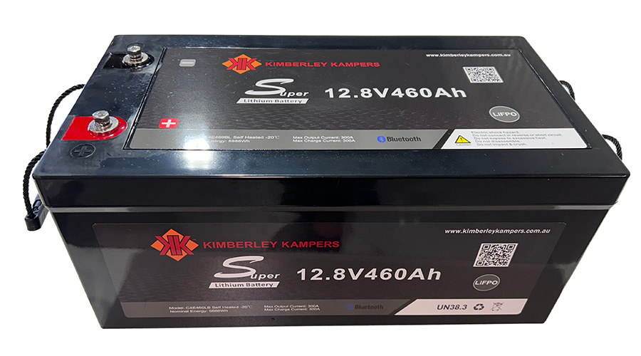 Kimberley Kampers 460Ah lithium battery powering an off-road caravan" (Tight, descriptive, and optimized for search and accessibility.